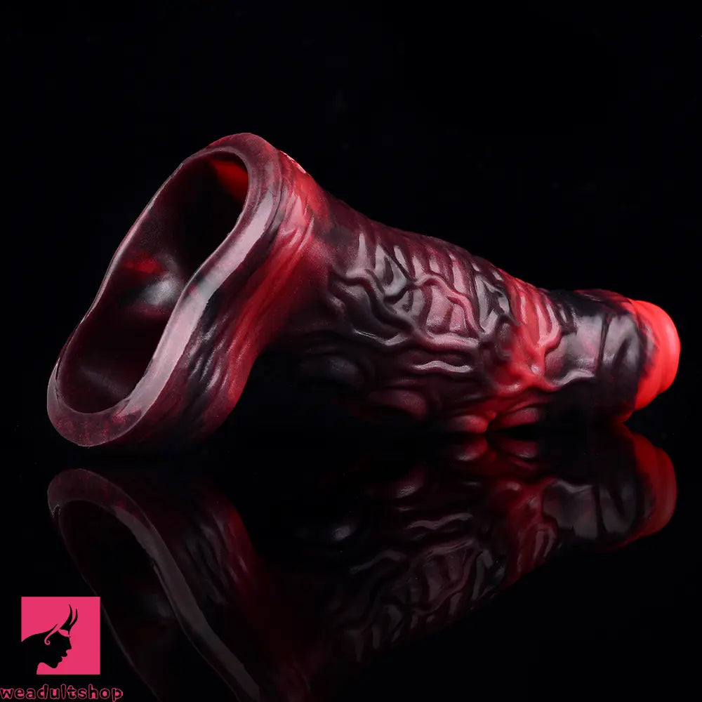 5.98in 7.09in Silicone Tentacle Sleeve Knot Vibrating Hollow Female Dildo