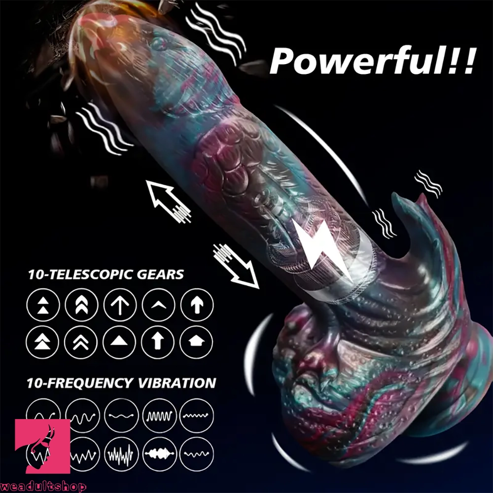 8.46in Bird Animal Thrusting Vibrating Dildo Heating Fantasy Cock Vibrator