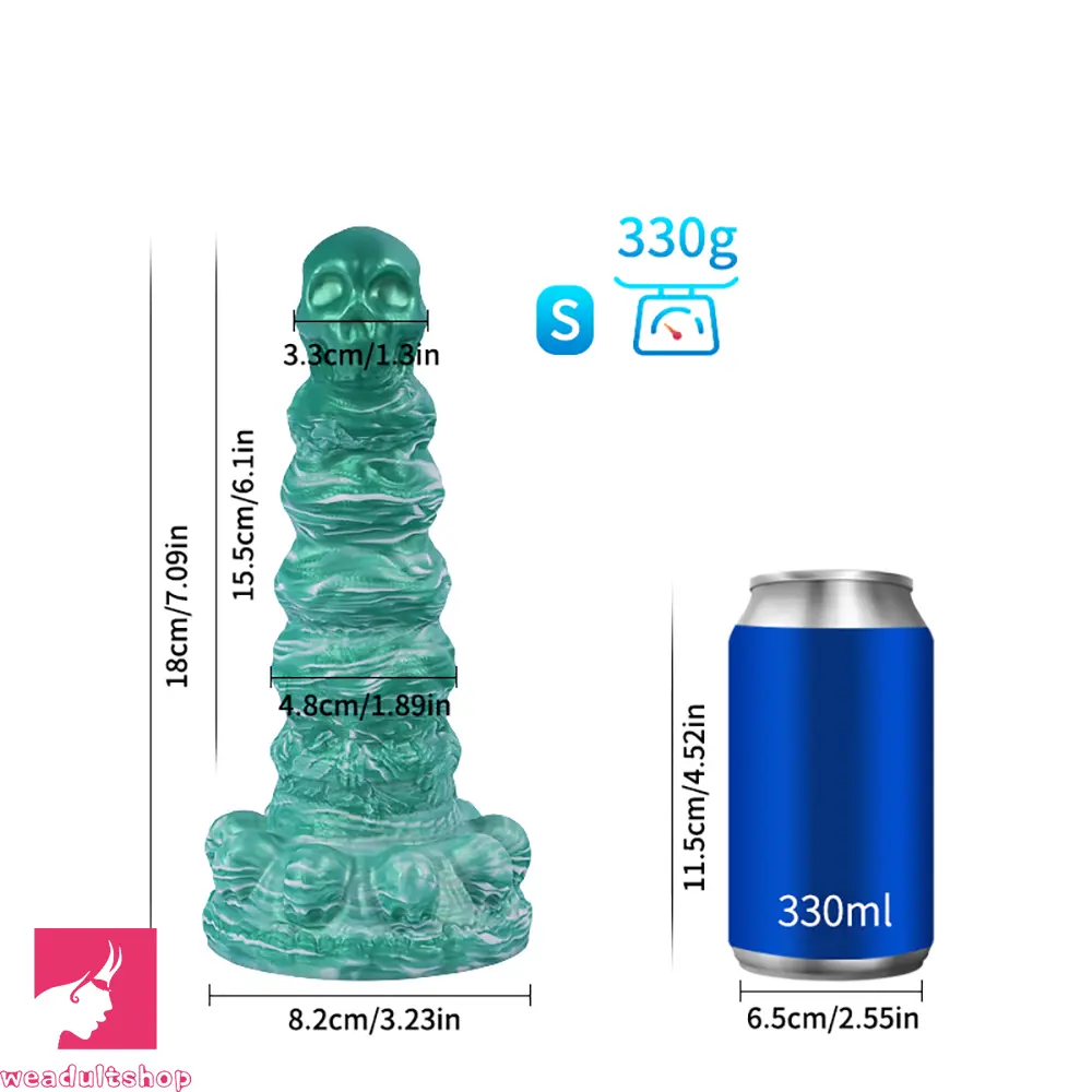 Fantasy Skull Scary Monster Creature Odd Design Anal Vaginal Butt Dildo