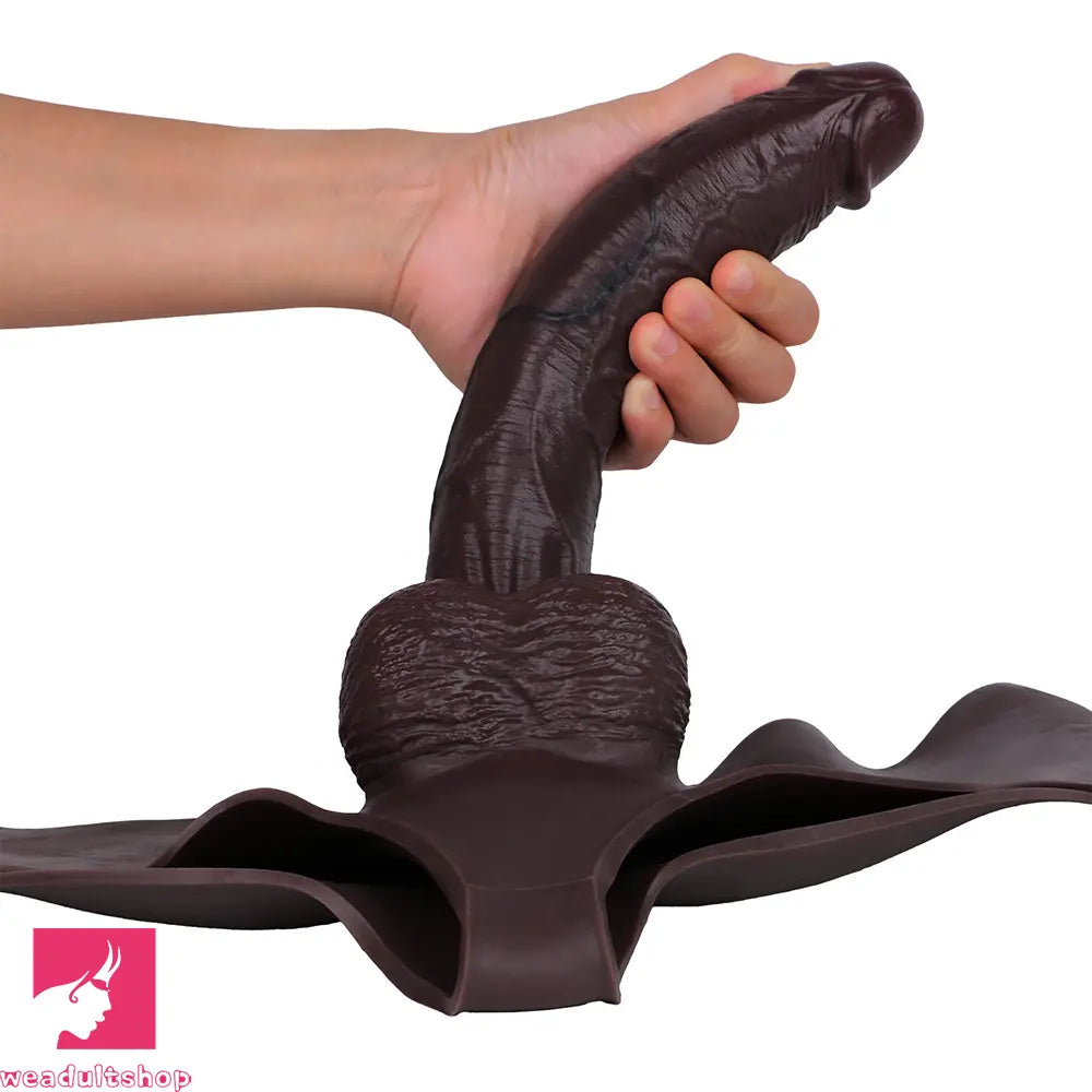 10.1in Hollow Strap on Dildo Panty For G-Spot Vaginal Anal Entertainment