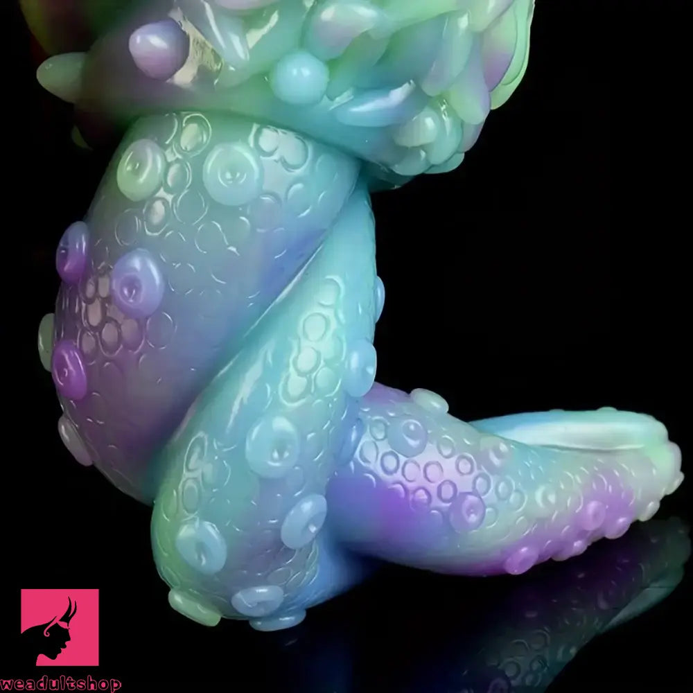 7.48in Octopus Tentacle Monster Soft Silicone Anal Luminous Odd Dildo