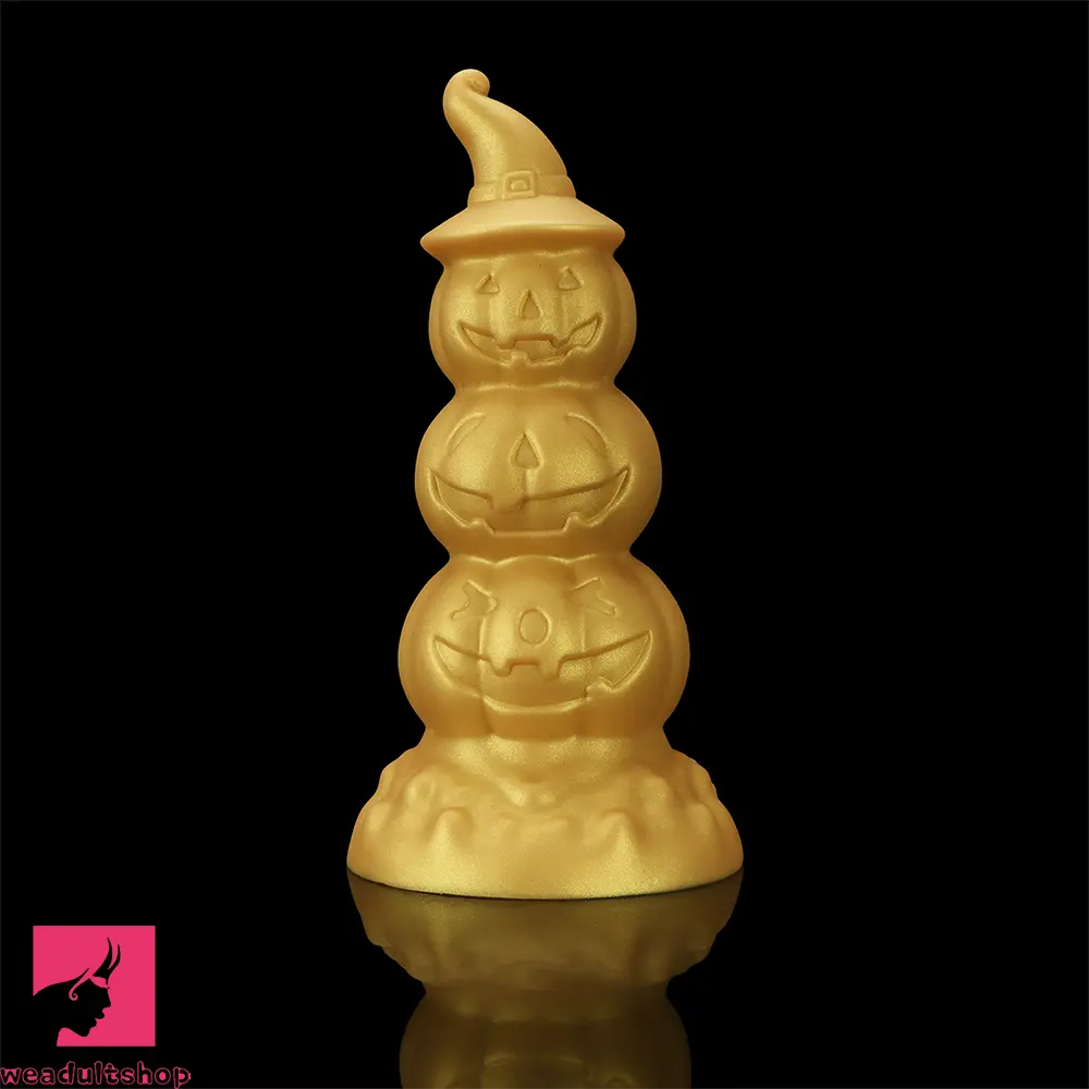 5.9in 6.69in 7.48in 8.26in 9.05in 9.84in Halloween Pumpkin Butt Plug Dildo
