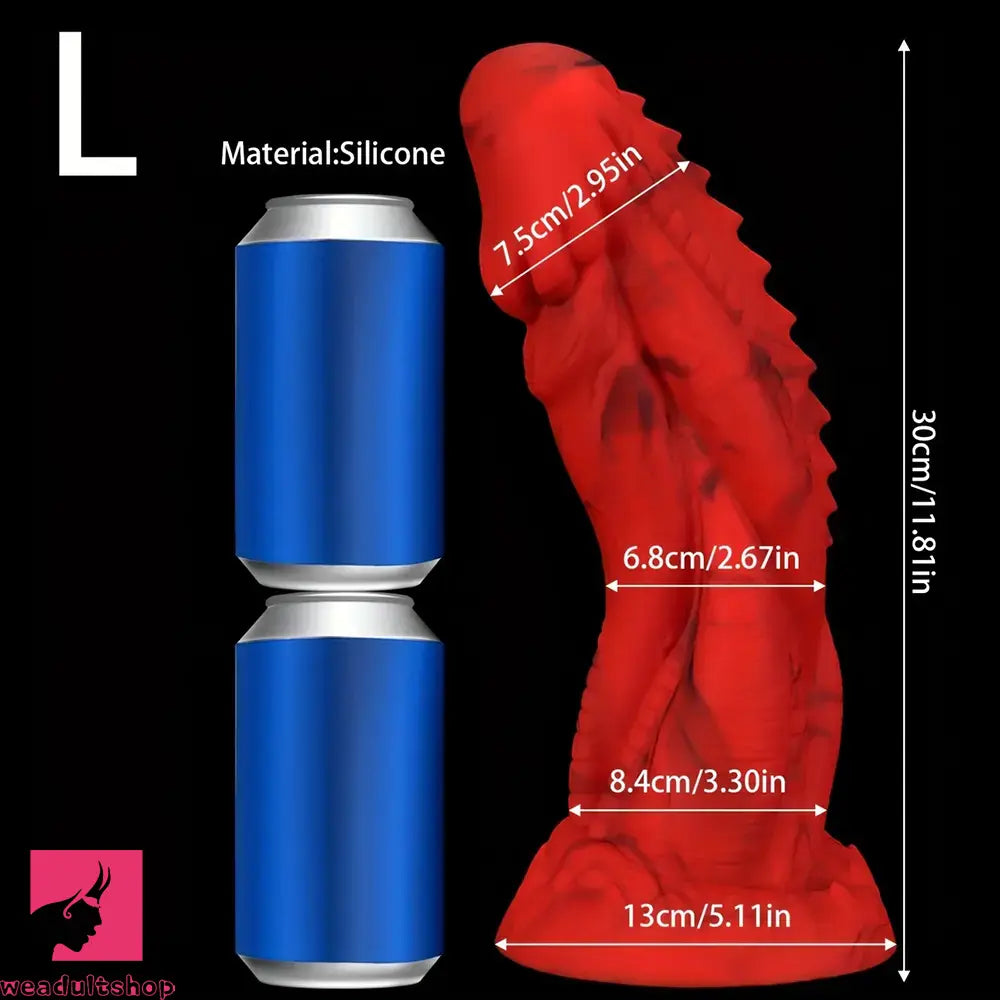 7.87in 9.84in 11.81in Dragon Silicone Monster Soft Big Dildo For Women