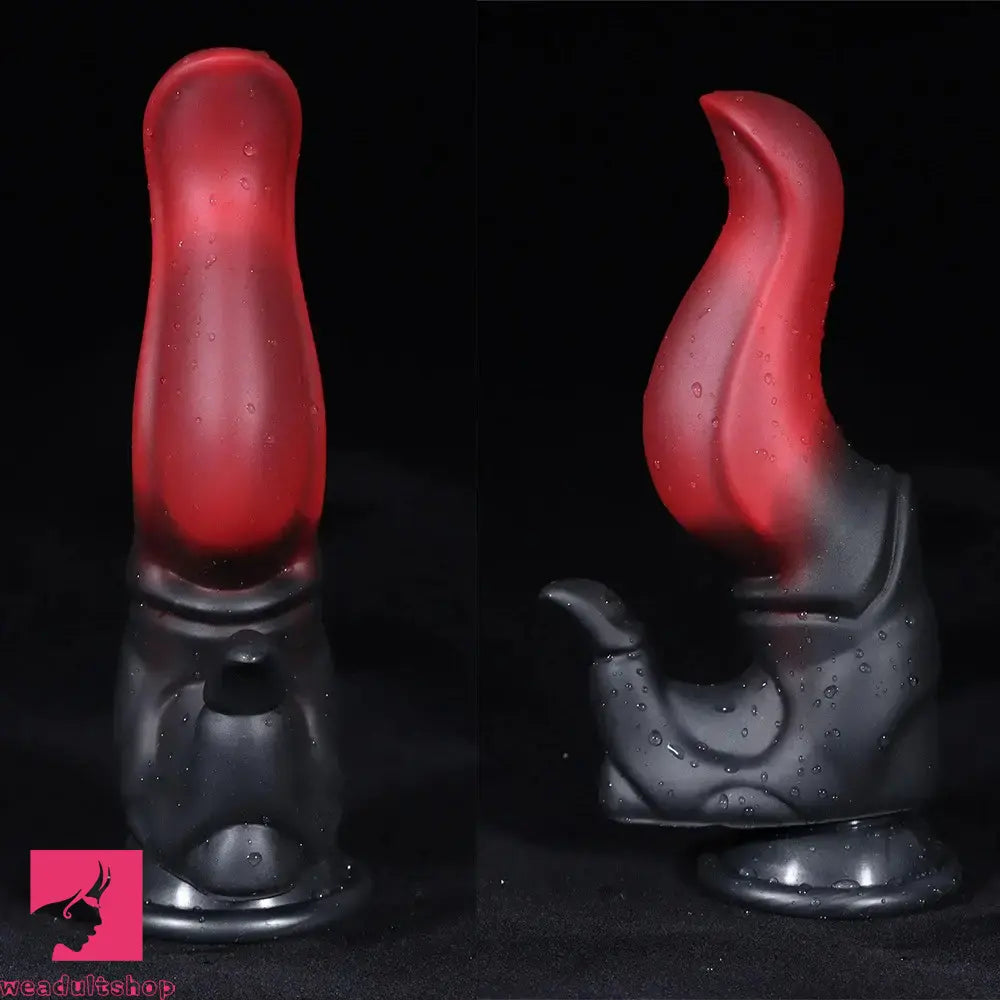 7.87in Silicone Fantasy Odd Sharp Head Dildo Mixed-colors Sensory Sex Play