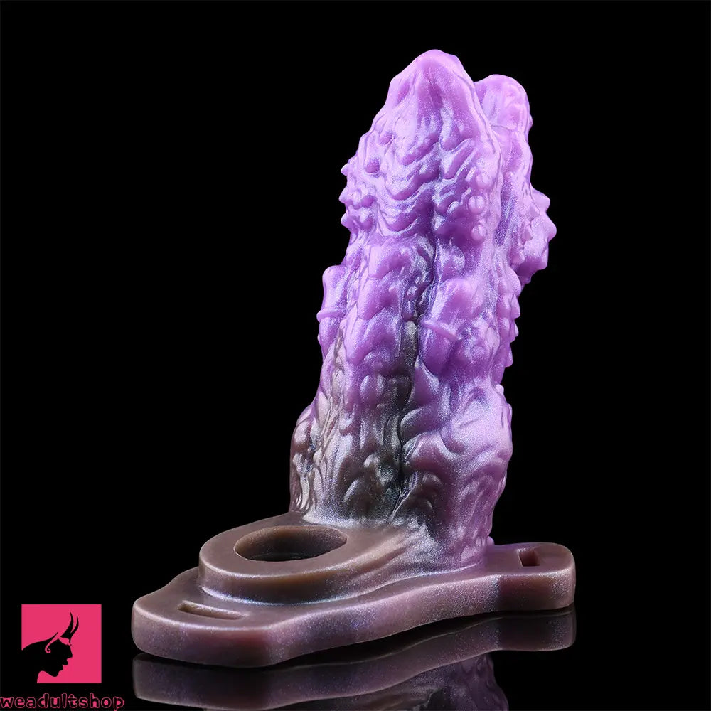 5.62in Dragon Beast Creature Odd Hollow Dildo Sleeve With Penis Ring