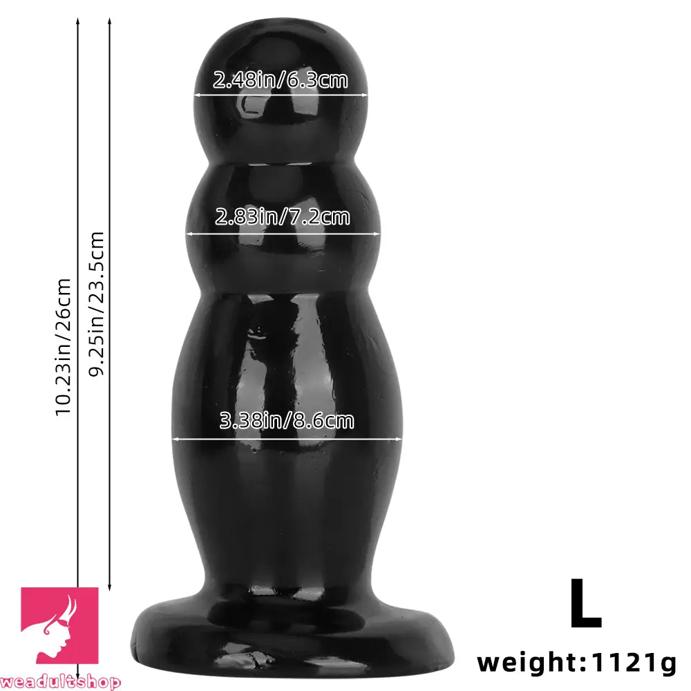 6.7in 10.23in Golden PVC Extra Large Thick Butt Plug Dildo Anal Clit Beads