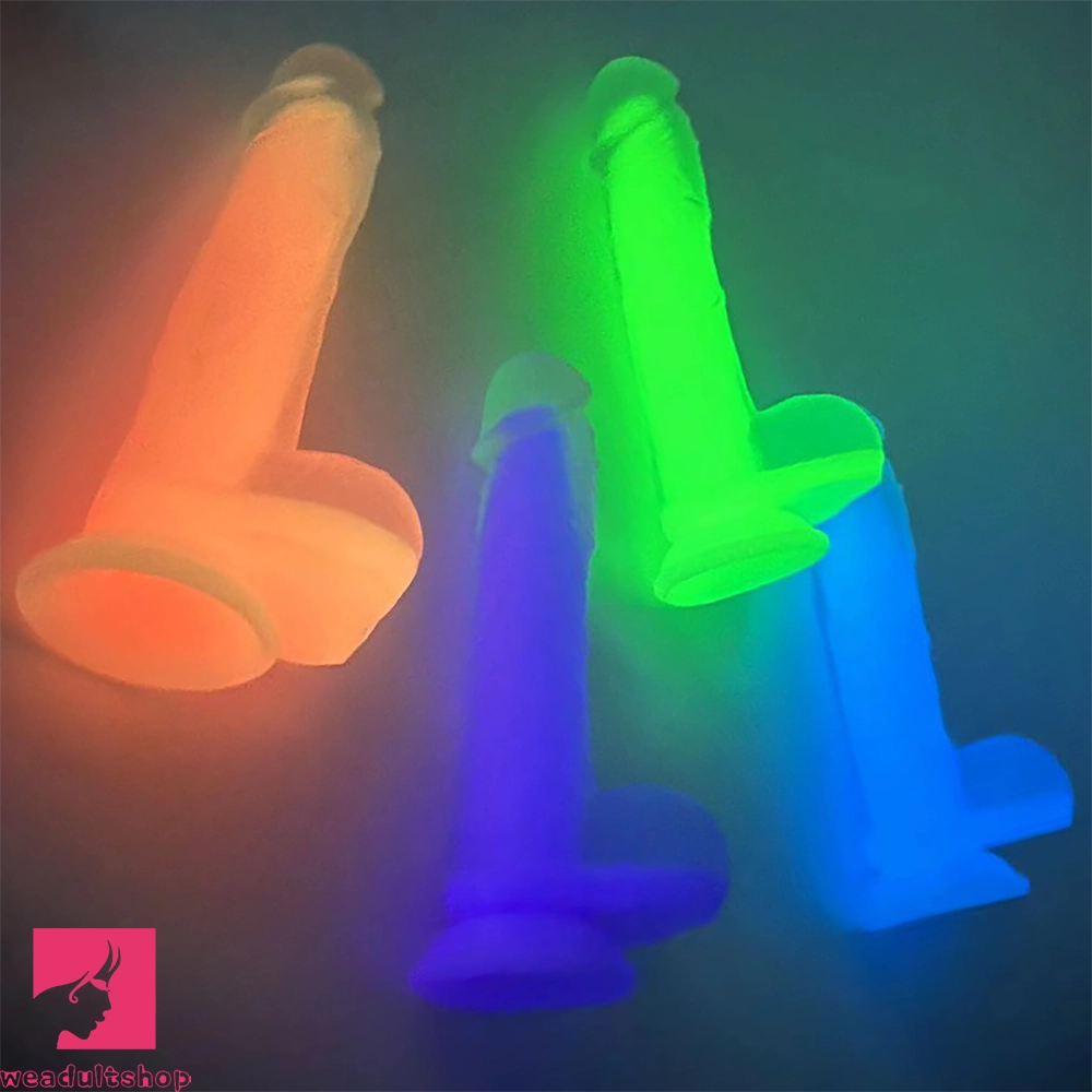 7.48in 9.25in Luminous Silicone Soft Dildo For Men Women Fucking Sex
