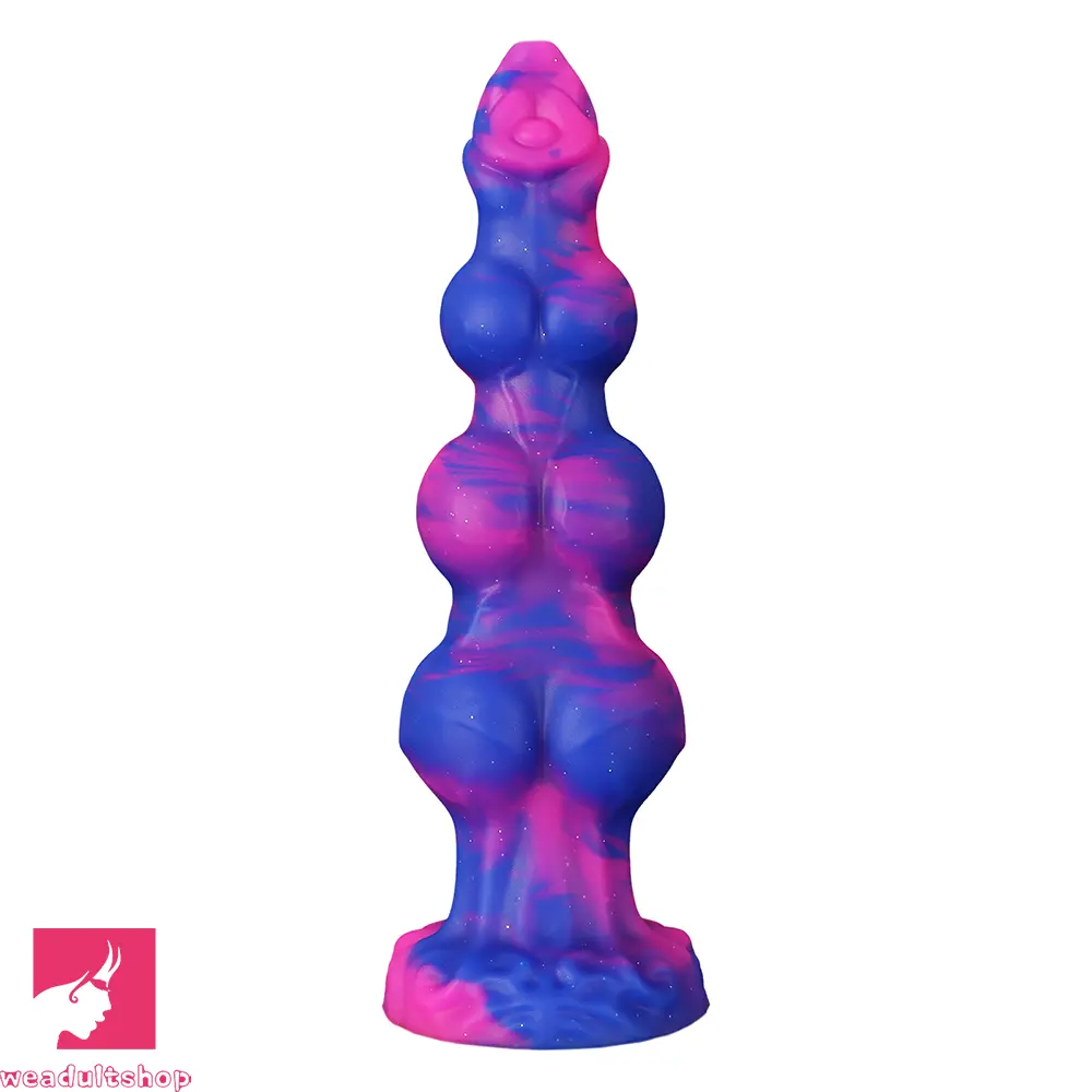 7.48in 8.66in 10.43in Monster Knot Silicone Fantasy Dildo G-spot Odd Cock