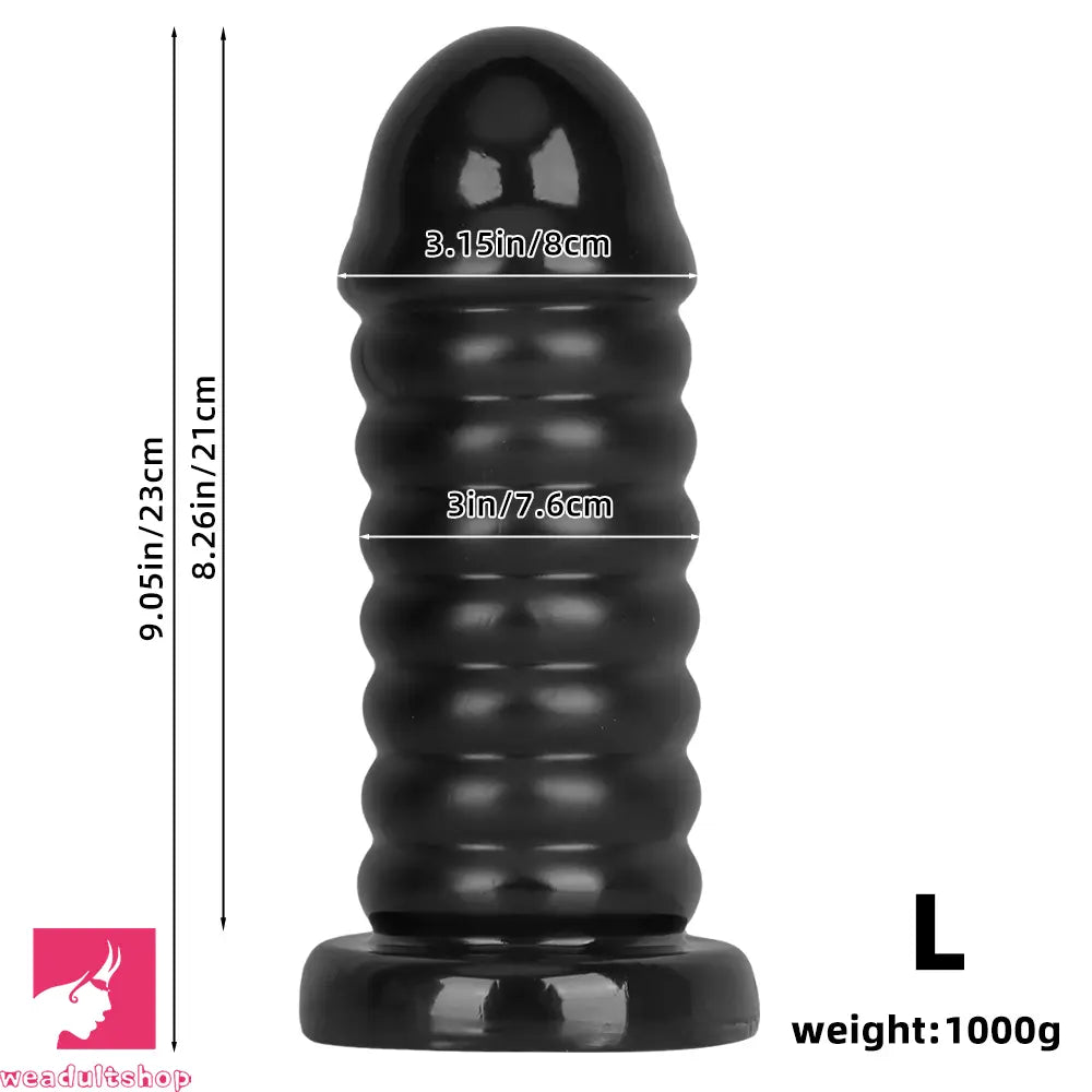 6.7in 9.05in PVC Suction Cup Cock Bead Anal Plug Dildo For Anal Sex Toy
