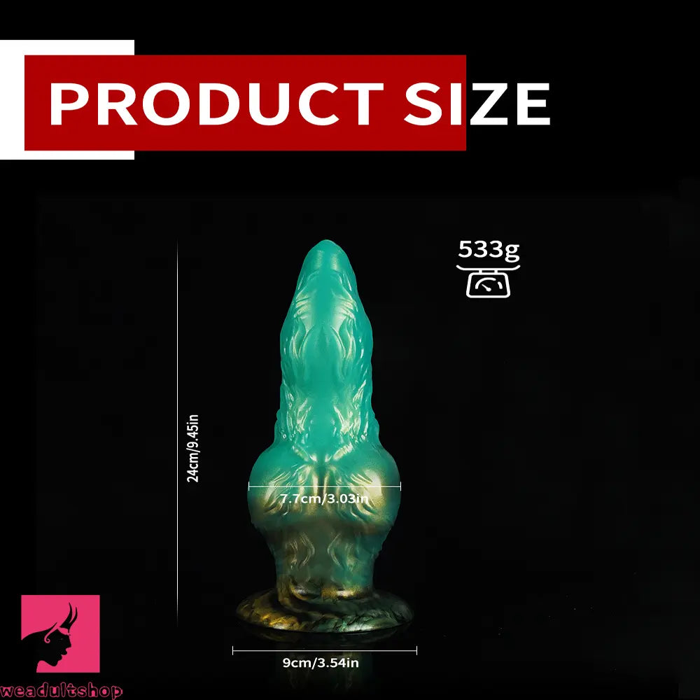 Realistic Monster Dog Animal Fantasy Knot Penis Soft Dildo Male Cock Toy