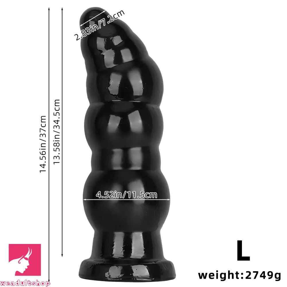 10.23in 14.56in Giant Penis Butt Plug Small Head PVC Fantasy Cock Dildo