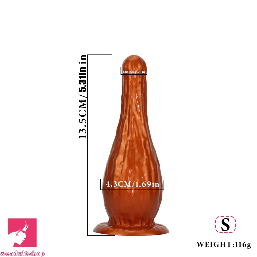 5.31in 7.08in 9.05in Fantasy Silicone Dildo Vase Shape With Suction Cup