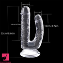 8.66in Double-Ended Dildo Realistic Adult Toy Female Pleasure G Spot