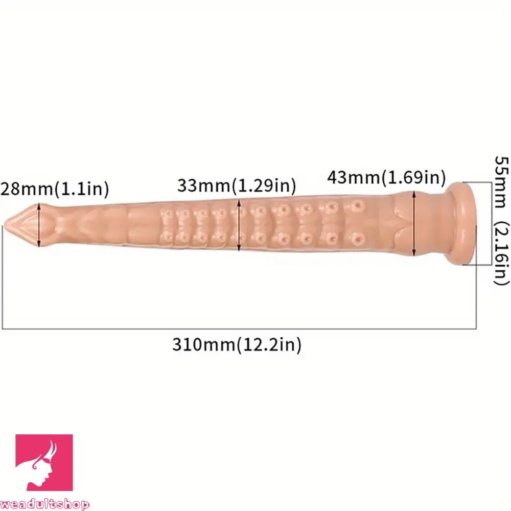 12.2in Big Butt Plug Tentacle Monster Anal Dildo For Clit Dilation Training