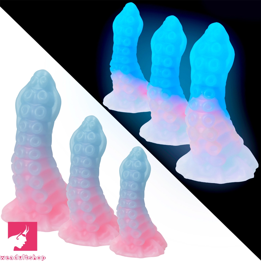 5.9in 6.69in 8.66in Big Animal Tentacle Silicone Soft Dildo For Prostate