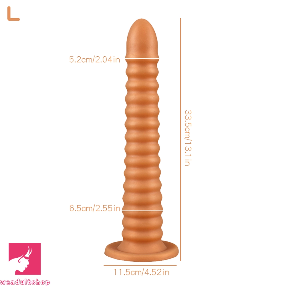 6.69in 9.05in 11in 13.1in Big Silicone Luminous Butt Plug Dildo For Prostate