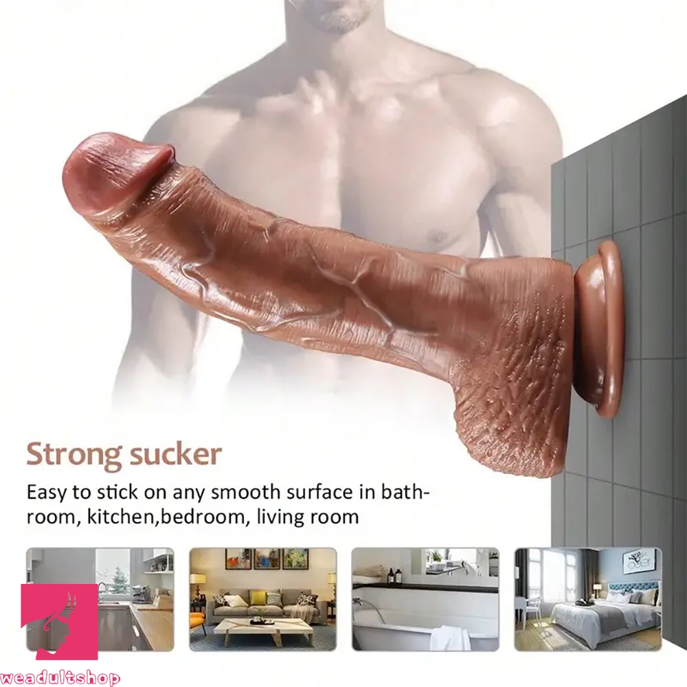 8.85in Female PVC Lifelike Dildo For Adult Sex Toy Prostate G Spot Clit