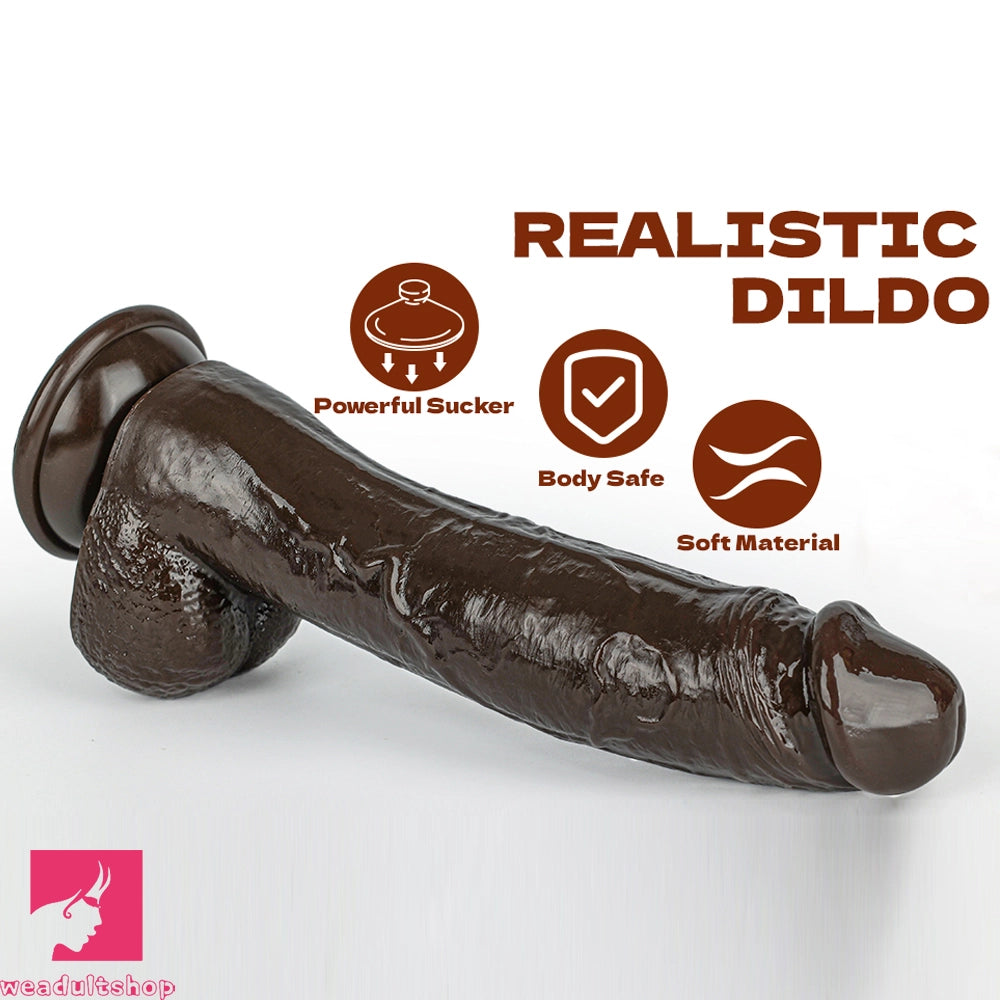 8.46in Realistic Big Dildo Skin Feeling Toy For Women Clitoral Stimulator