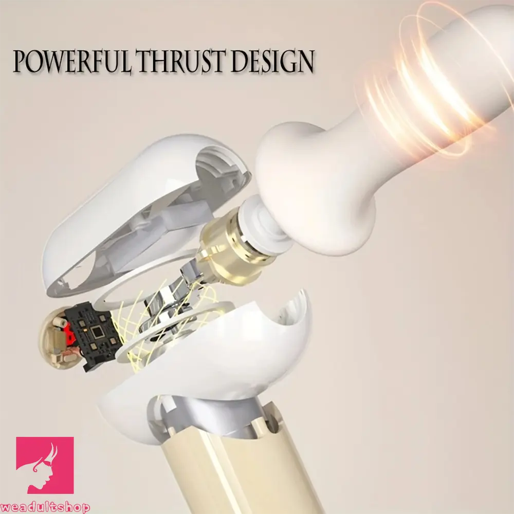 7.08in Thrusting Dildo Fuck Machine With Handle 8 Mode Telescopic Vibrating