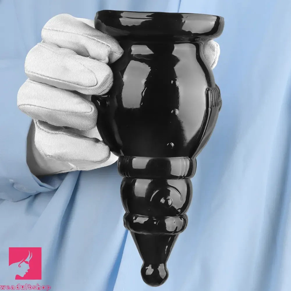 6.3in Snowman PVC Black Fantasy Odd Butt Plug Dildo For Sex Flirting