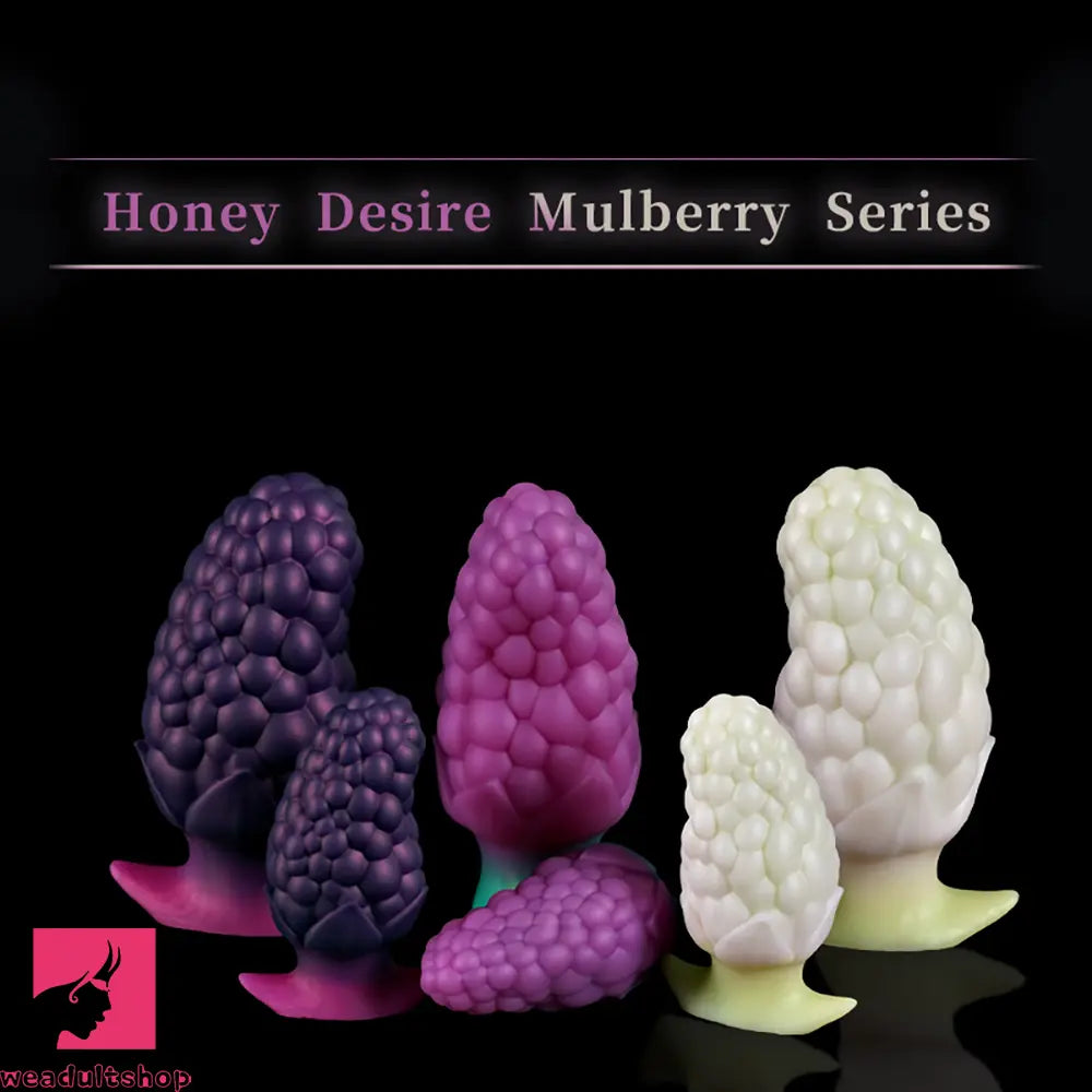 3.7in 5.43in Strawberry Design Small Silicone Soft Butt Plug Anal Dildo