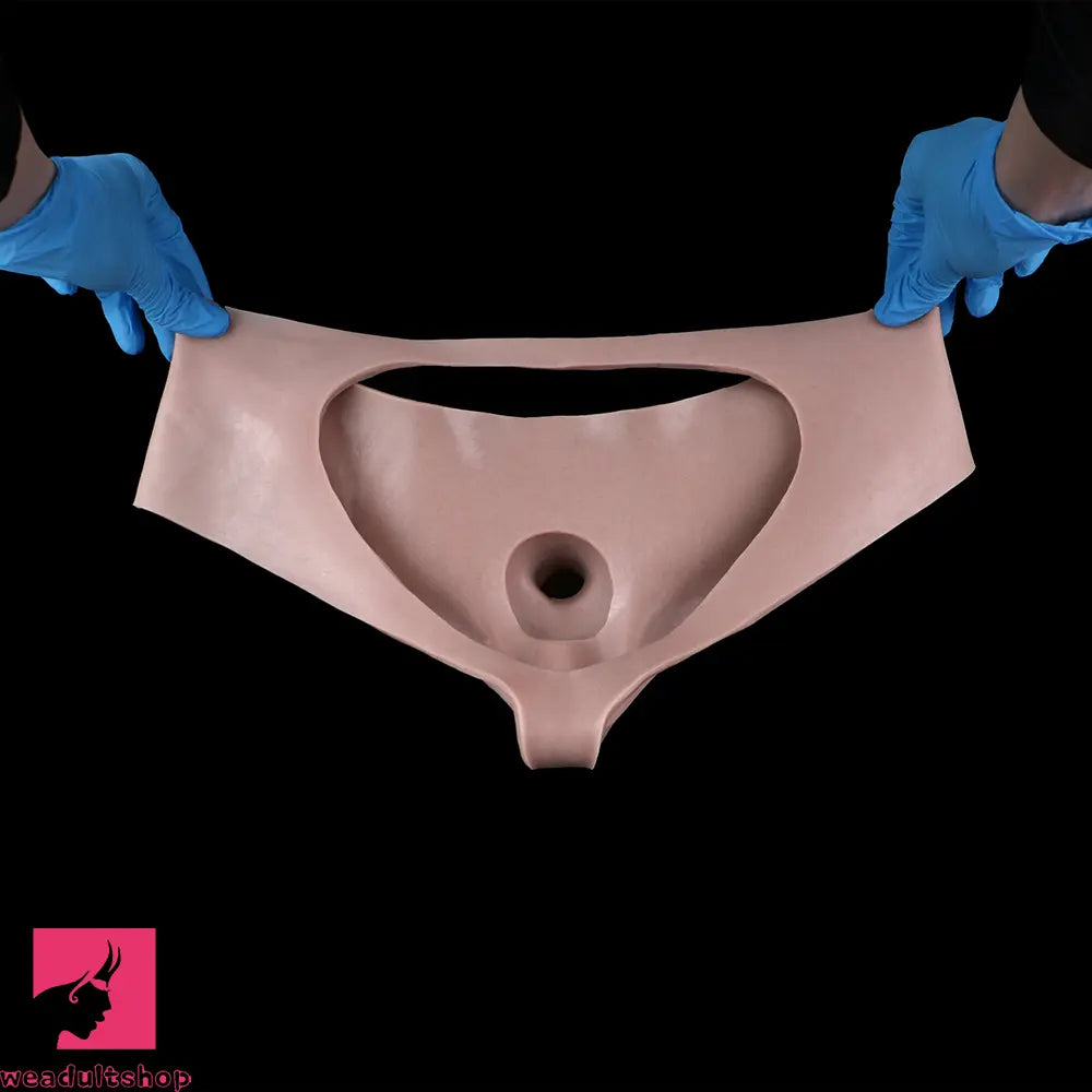 5.9in Silicone Lifelike Strap on Dildo Panty Realistic Texture Real Cock Glans
