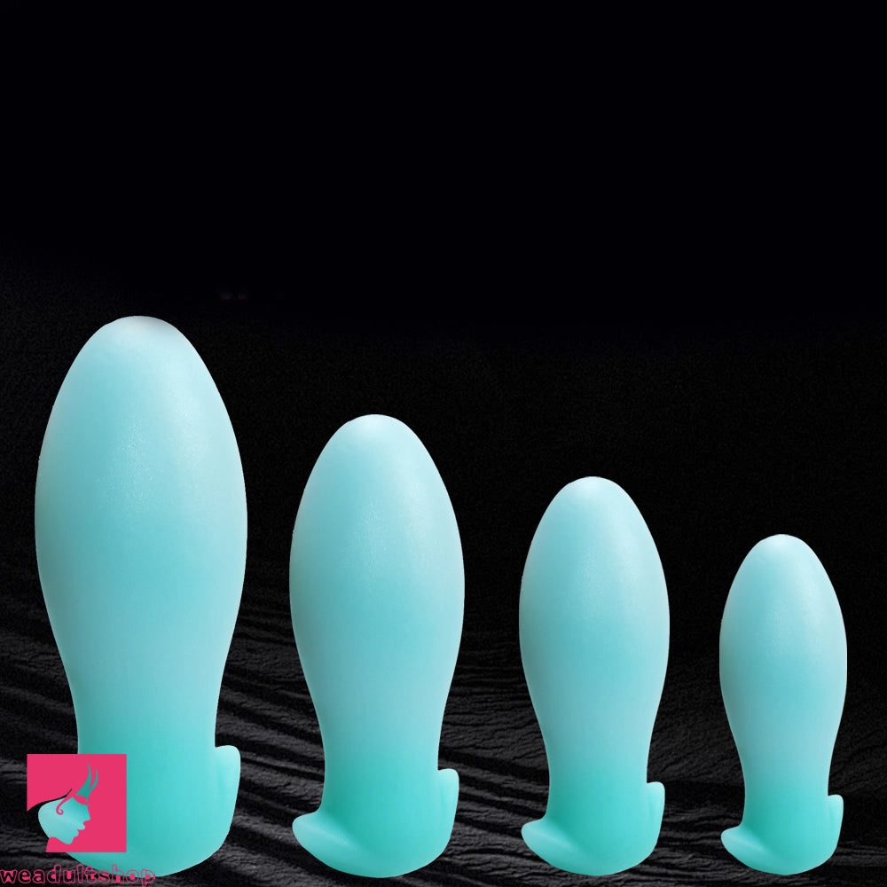 4.52in-8.66in Luminous Soft Luminous Glowing Dildo Prostate Anal Plug