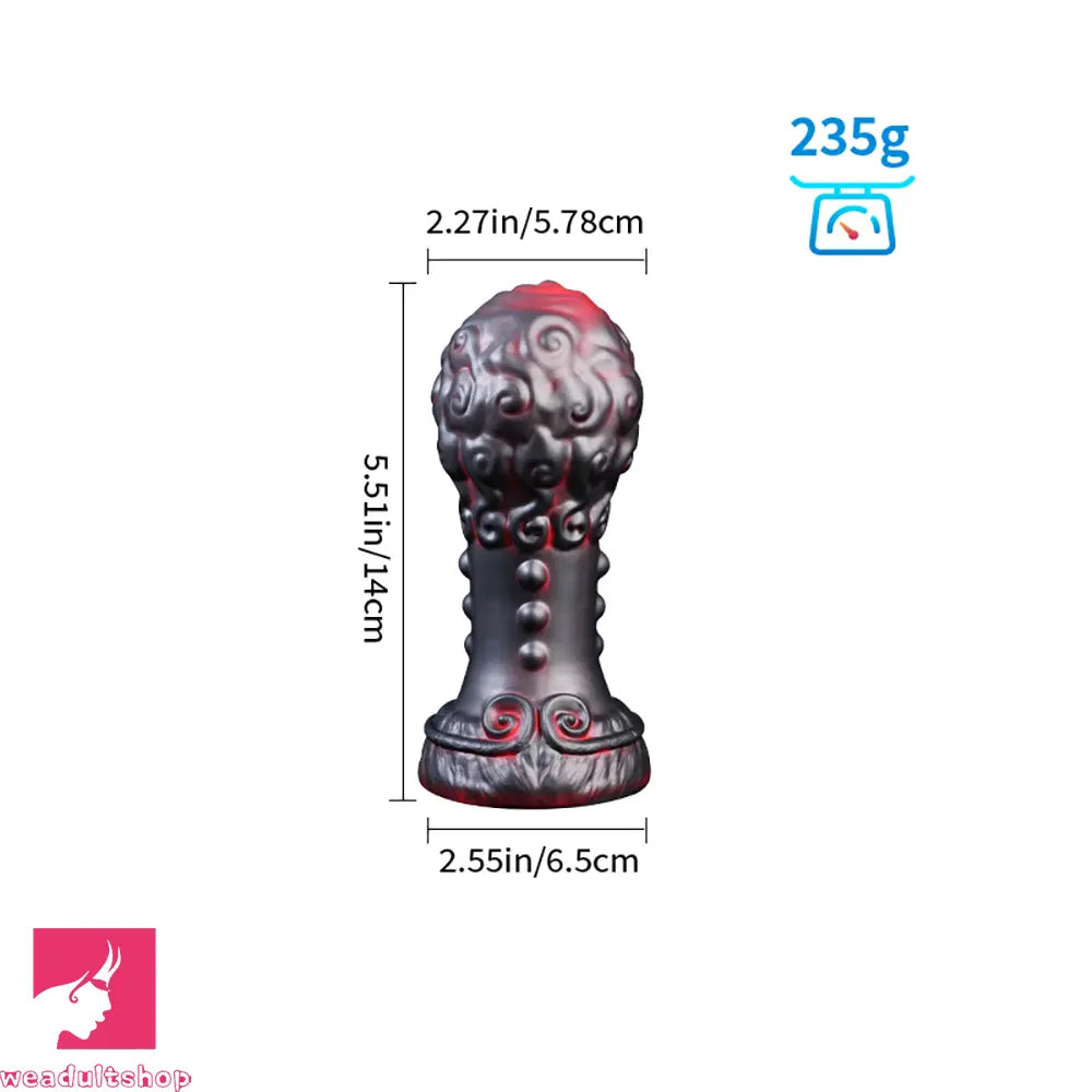 5.51in 7.08in 9.05in Spiked Silicone Round Silicone Soft Odd Dildo Anal Plug