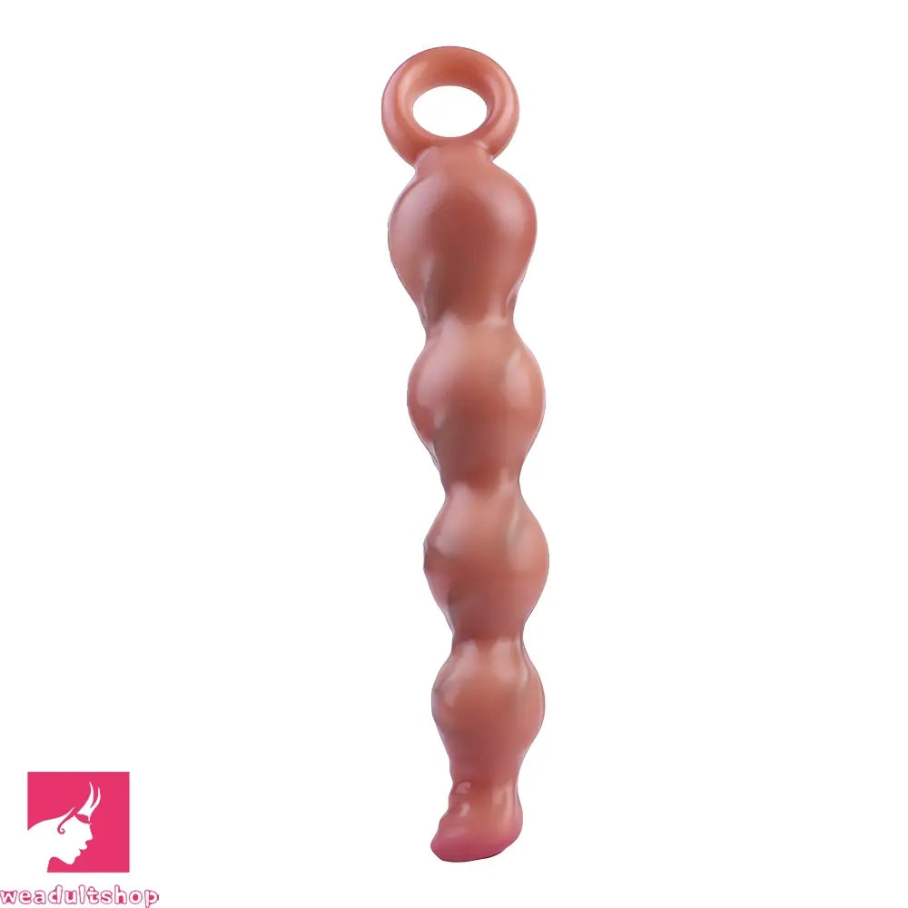 10.2in Big Vibrating Silicone Soft Pulling Beads Horse Dildo With 3 Motors