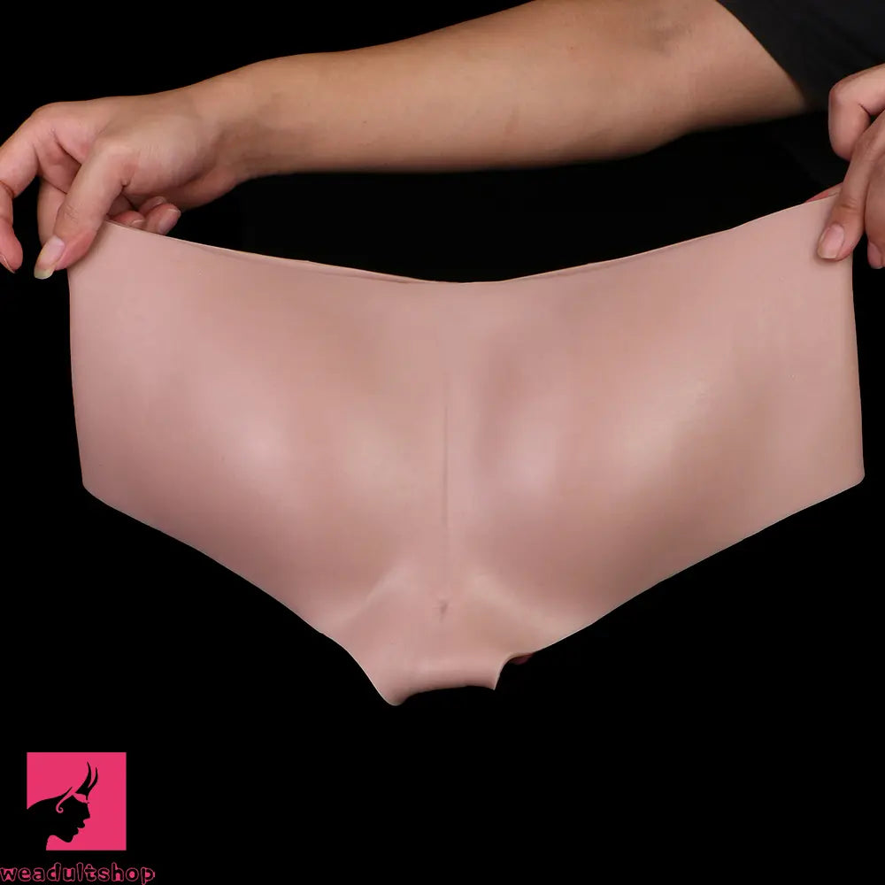 6.37in Wearable Silicone Dildo Pants Real Skin with Hollow Soft Penis Sleeve