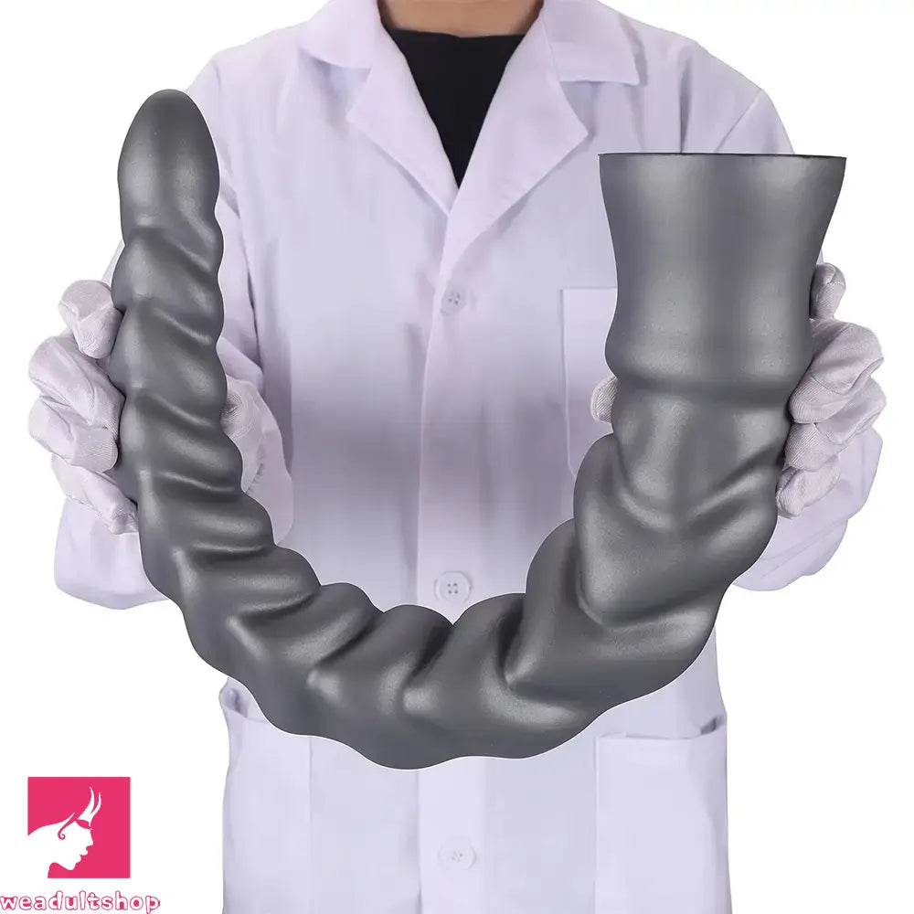13.77in 15.74in 17.71in 19.68in Long Screw Anal Whip Huge Clit Soft Dildo