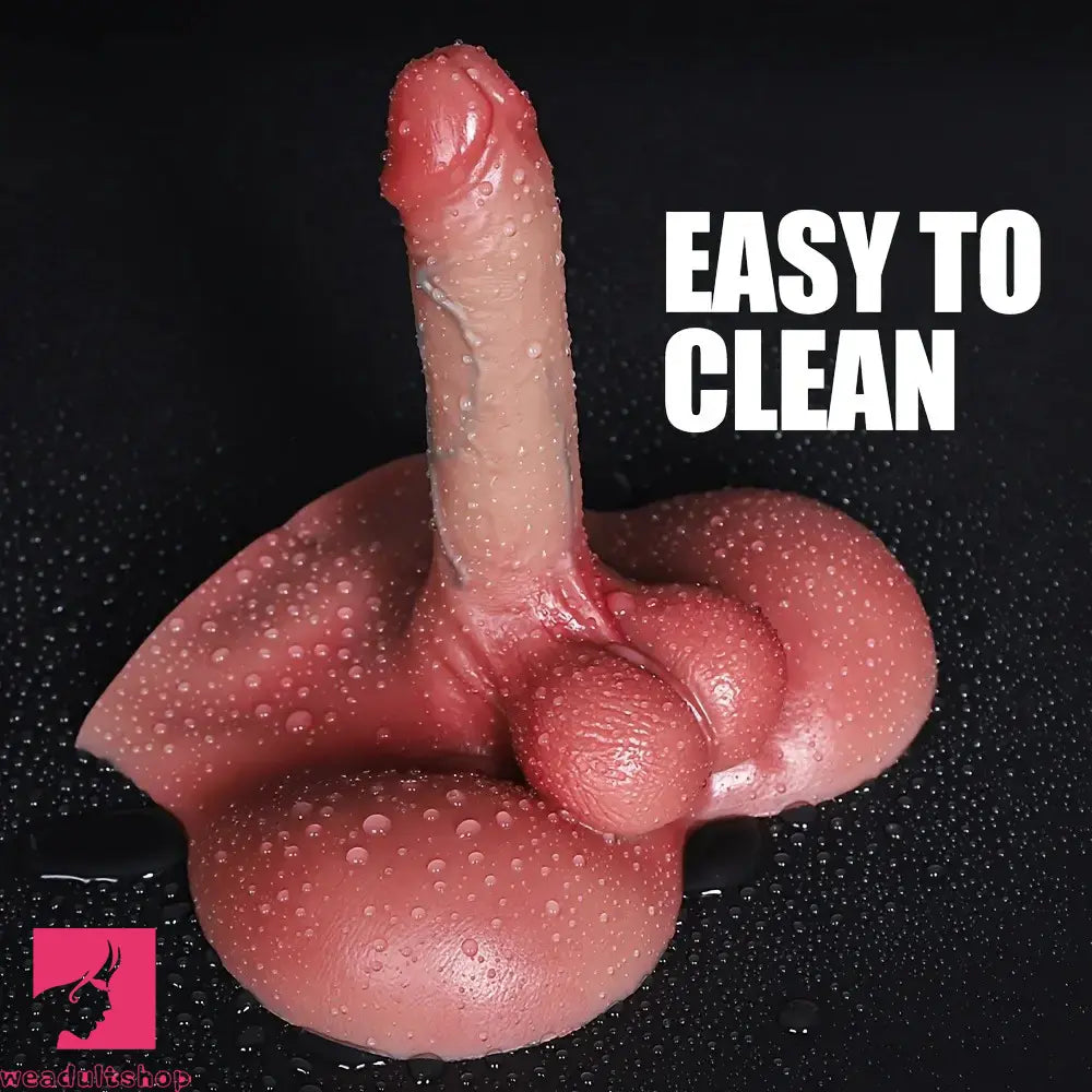 5.71in Dildo With Sex Torso Silicone Female Skin Tone Vaginal Stimulator