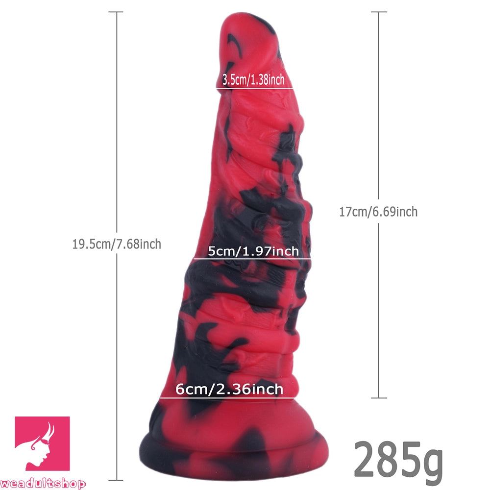 7.68in Fantasy Silicone Monster Soft Dildo For Women Lesbian Penis Sucker