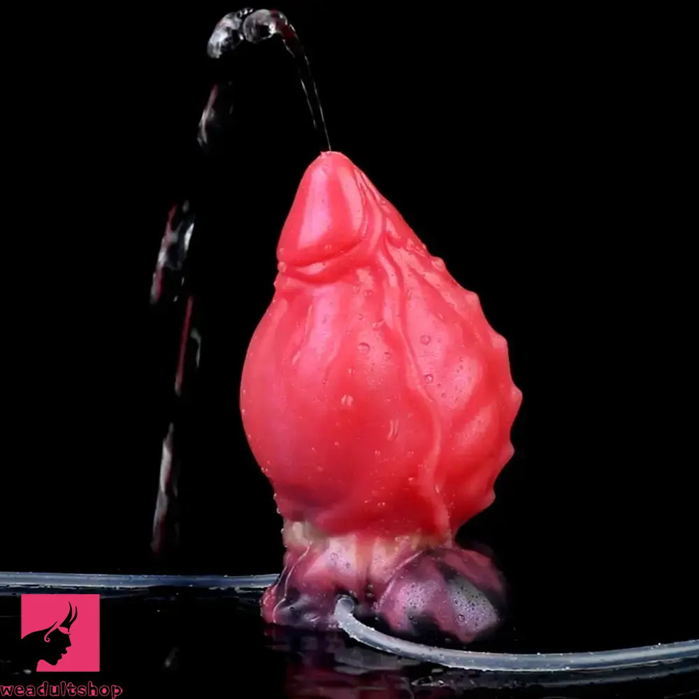 5.12in Fantasy Odd Silicone Soft Inflatable Spraying Water Dildo For Clit