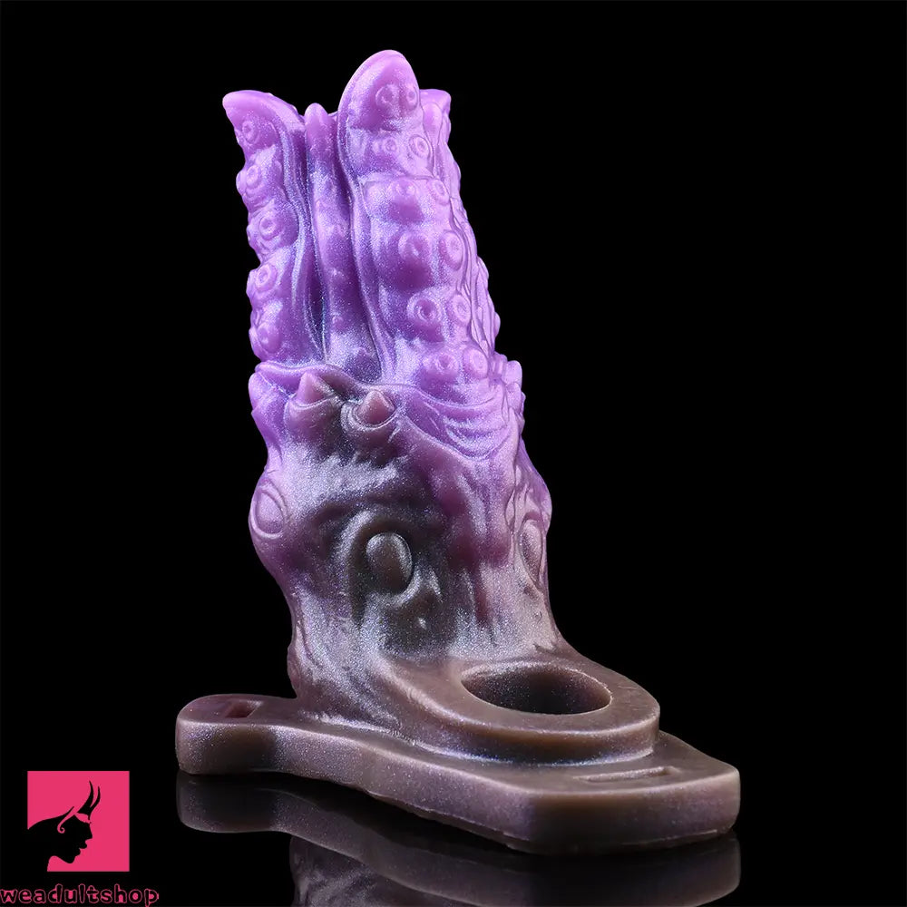 5.59in Dragon Beast Creature Silicone Flexible Fantasy Hollow Dildo Sleeve