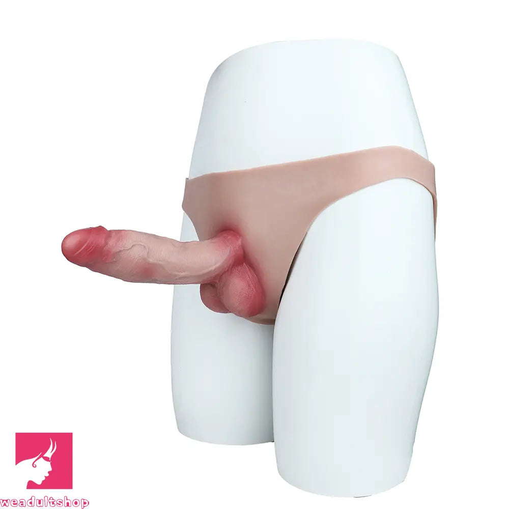 7.09in Strap on Dildo Pants Hollow Cock Sleeve For Women Men Cock