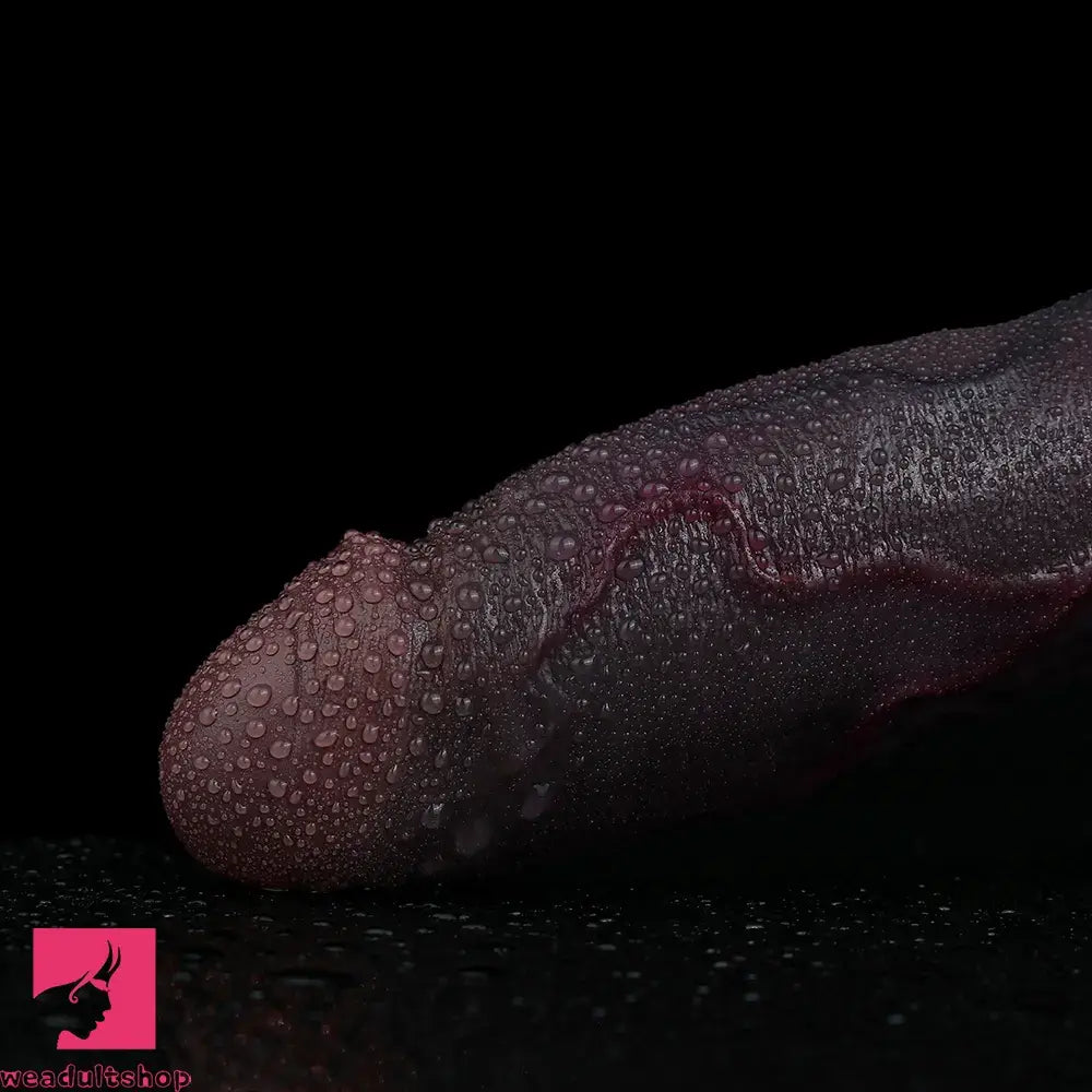 7.75in Dual Density Silicone Soft Real Dildo Love Orgasm Uncut Pleasure Toy