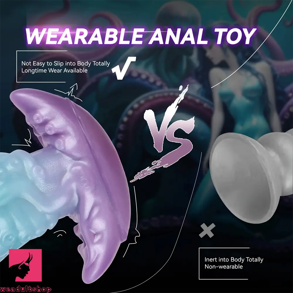 5.55in 7.28in 9.05in Animal Octopus Tentacle Cock Wearable Strap on Dildo