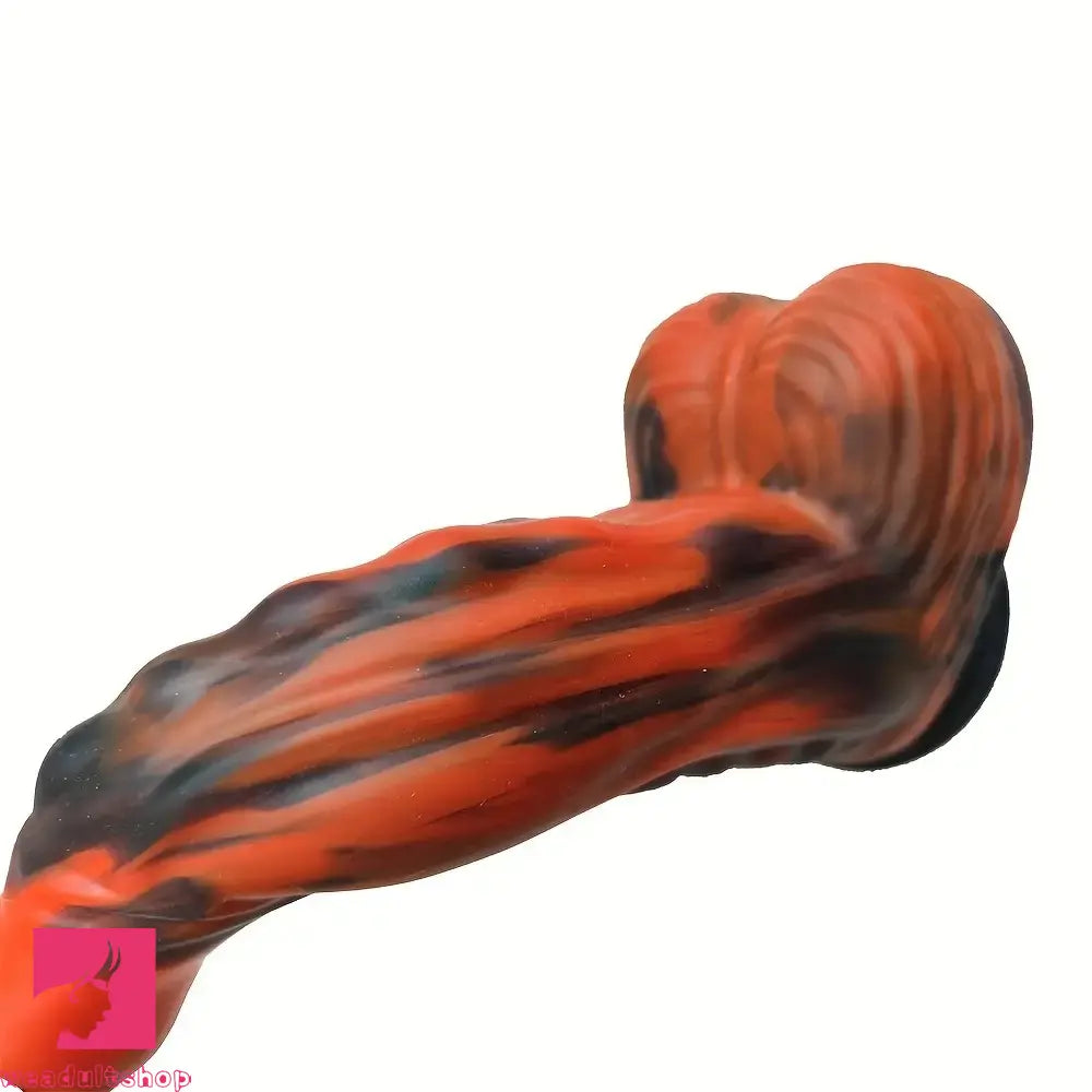 9.25in Monster Eagle Dreamy Black Red Fantasy Thick Silicone Odd Dildo