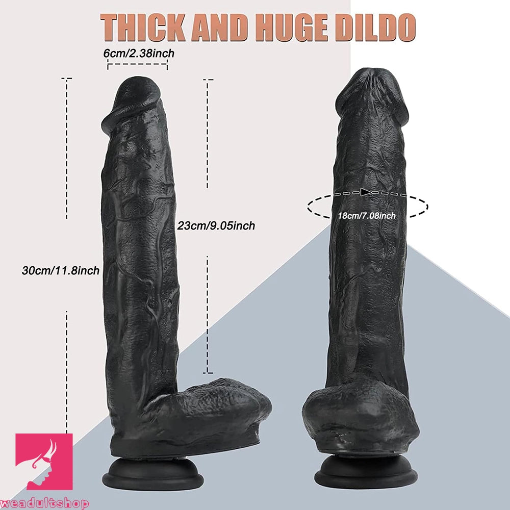 12in Big Realistic Dildo Huge Penis Dick Strong Suction Cup Penis Sucker