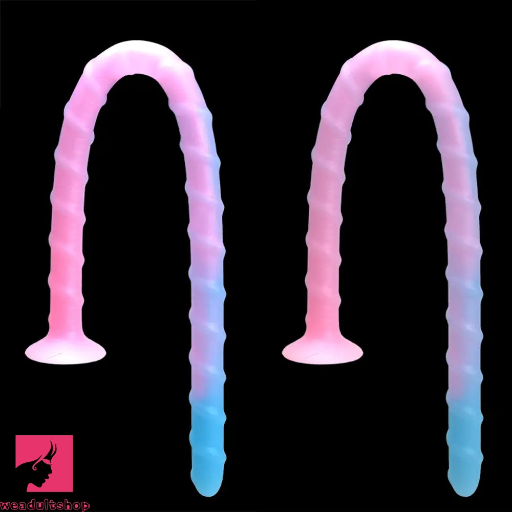 16.14in 19.69in 24.21in Luminous Monster Soft Prostate Glowing Dildo