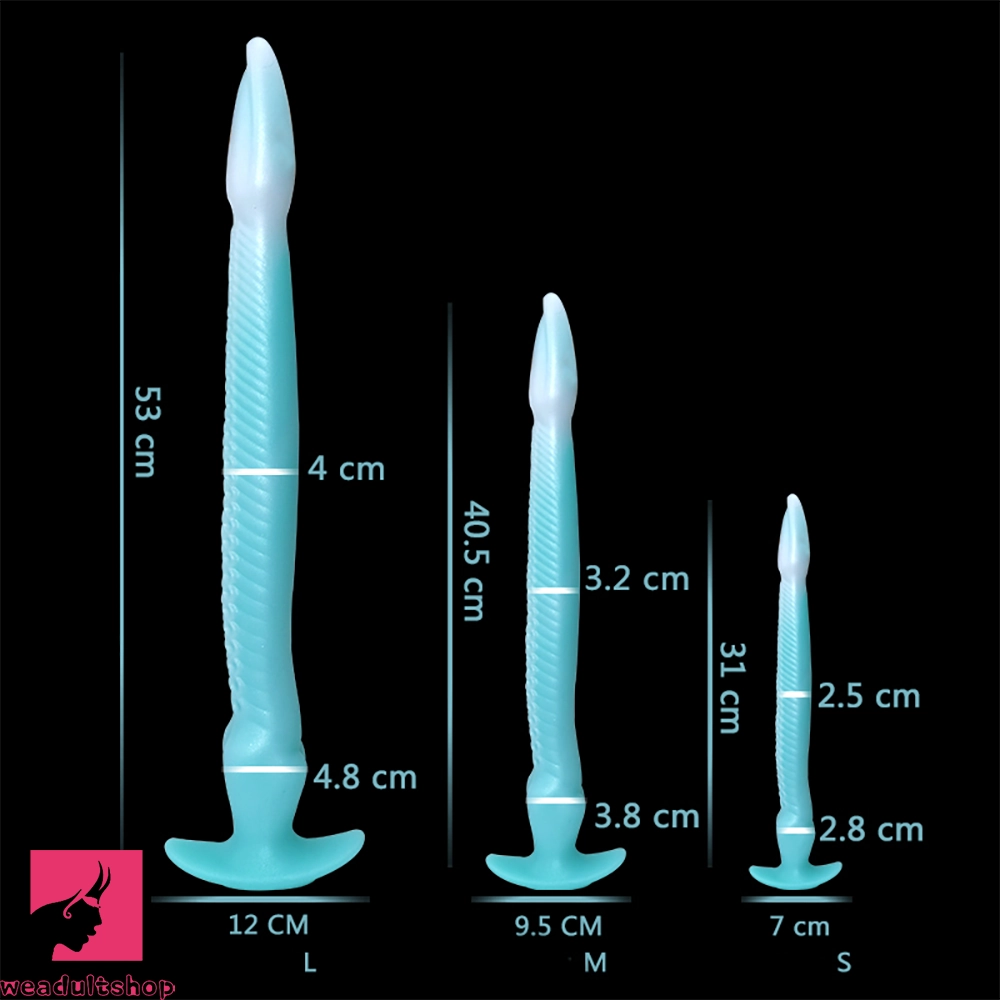 12.2in 15.94in 20.87in Snake Long Huge Animal Luminous Dildo For Prostate