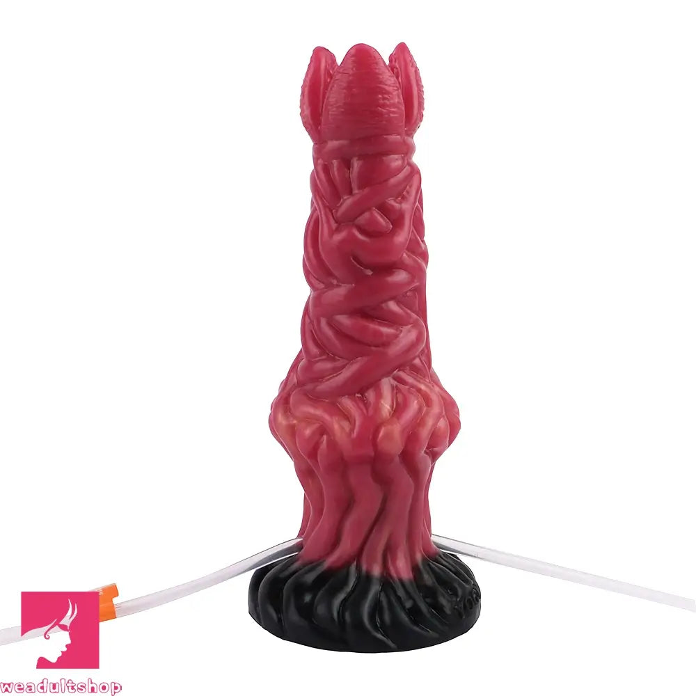8.03in Ejaculating Inflatable Big Silicone Soft Fantasy Odd Creature Dildo