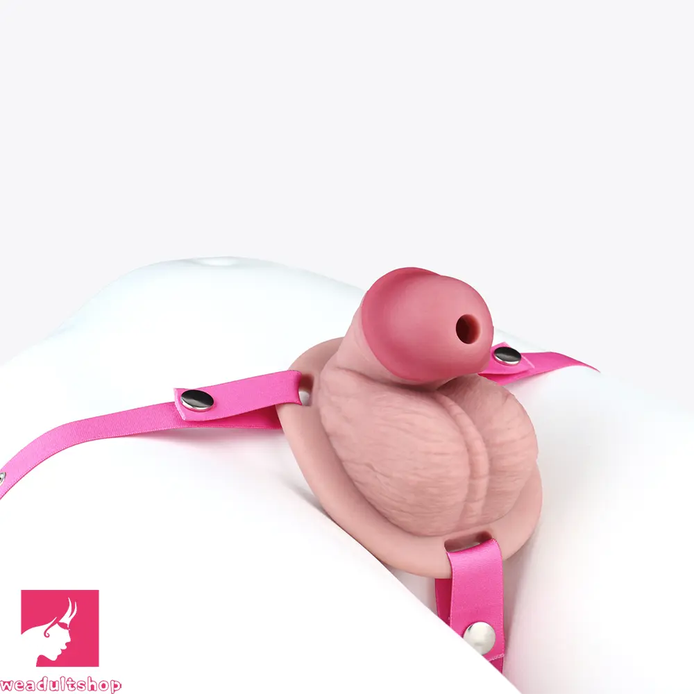 3.74in Real Hollow Chastity Cage Dildo Realistic Penis For Vagina Love