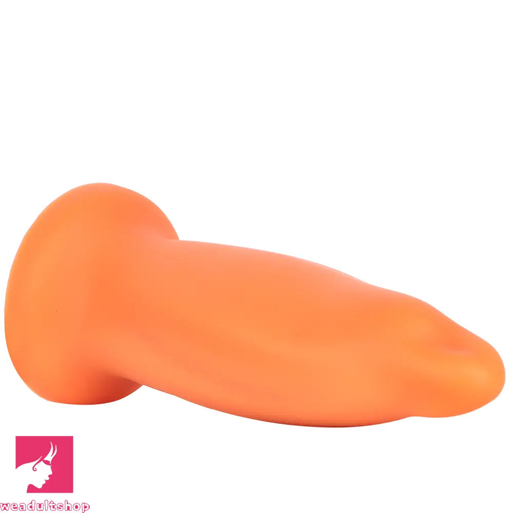 7.67in Liquid Silicone Thick Soft Dolphin Animal Dildo For Cock Orgasm