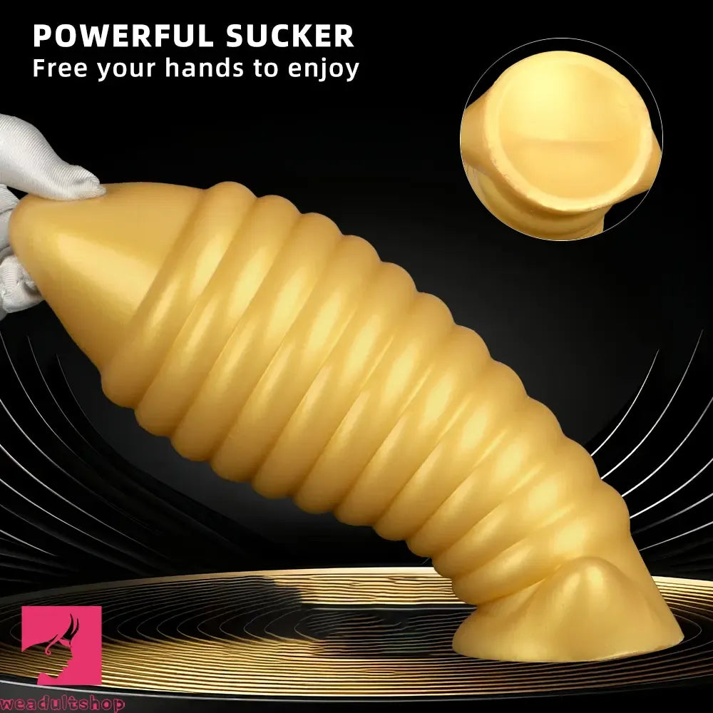 5.11in 7.08in 9.05in Dragon Egg Thread Silicone Soft Big Butt Cock Dildo