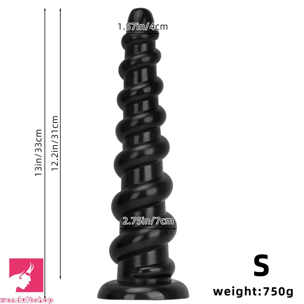 11.02in 13in 15.55in 17.32in 19.68in Super Long Huge Thread Butt Cock Dildo