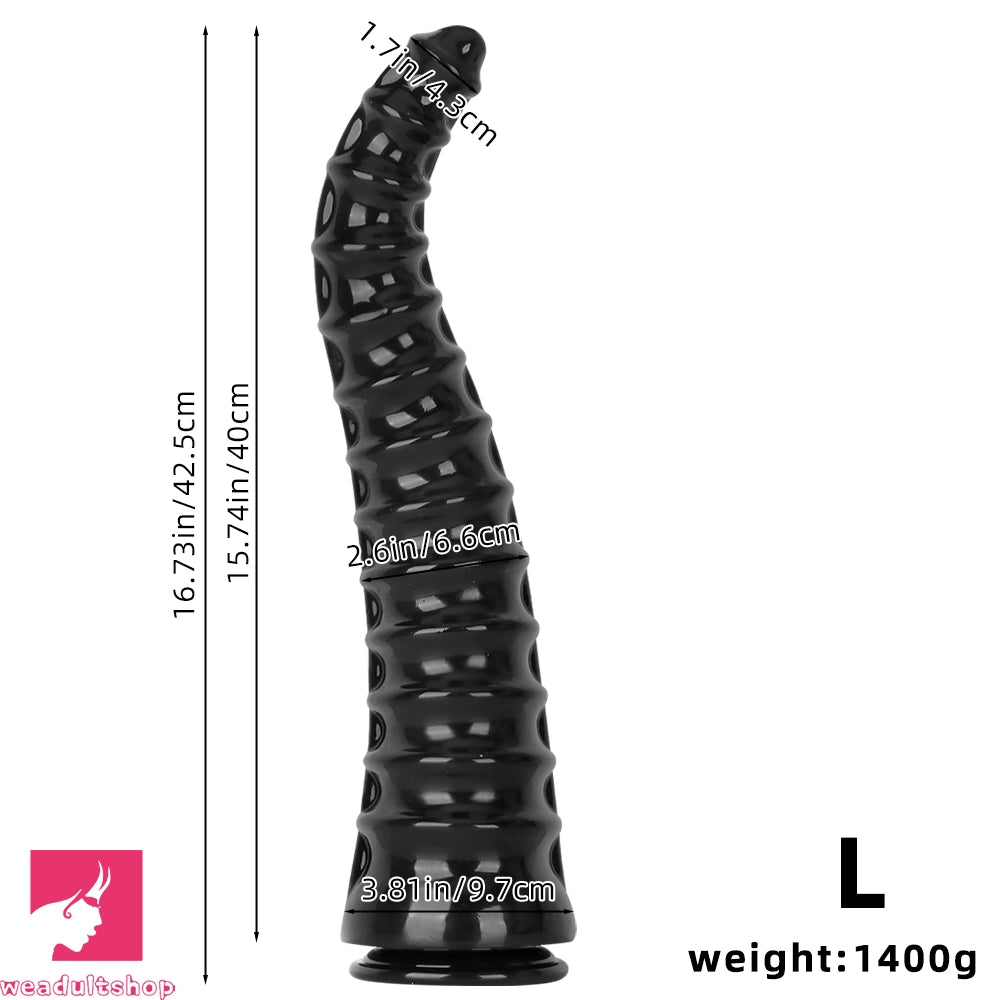 10.82in 13.38in 16.73in Super Large Black Anal Plug Dildo For Adult Women