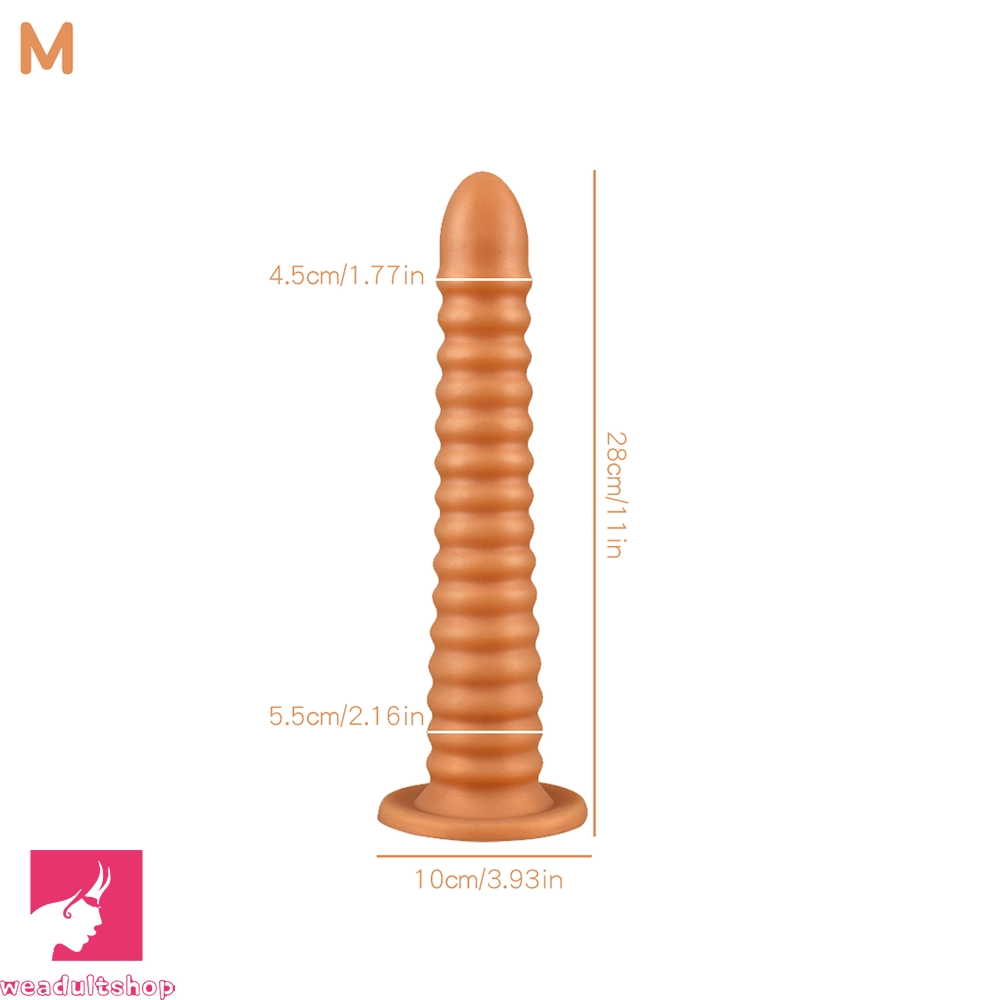 6.69in 9.05in 11in 13.1in Big Silicone Luminous Butt Plug Dildo For Prostate