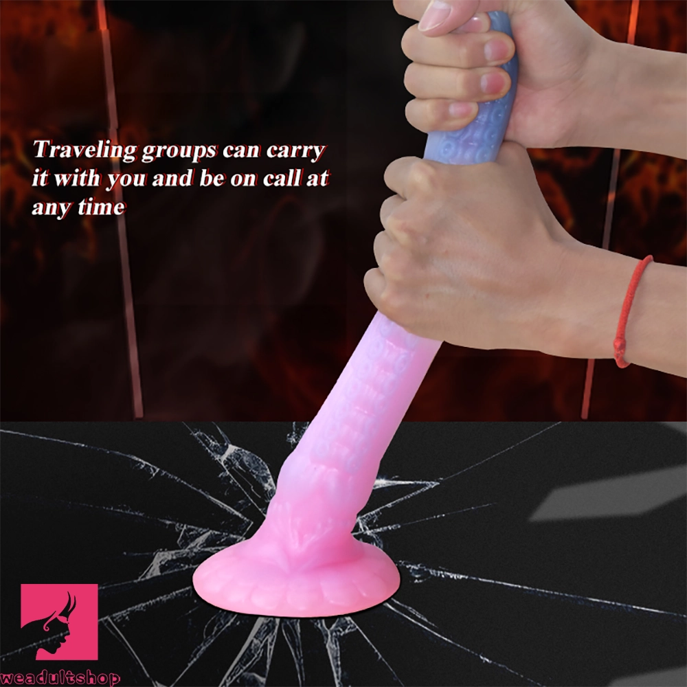 18.1in Luminous Soft Dragon Big Animal Tentacle Dildo For Female Prostate